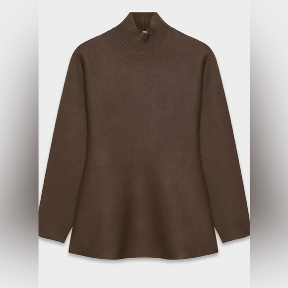 Aritzia Brown Funnel Neck Sweater - Picture 2 of 5